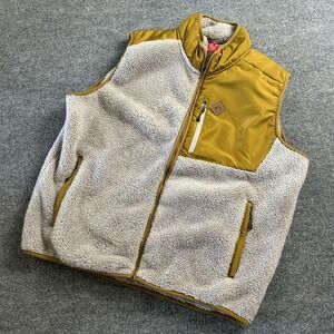 Eastern Mountain Sports Vest Mens XL Gray Sherpa Fleece Insulated Zip Pockets